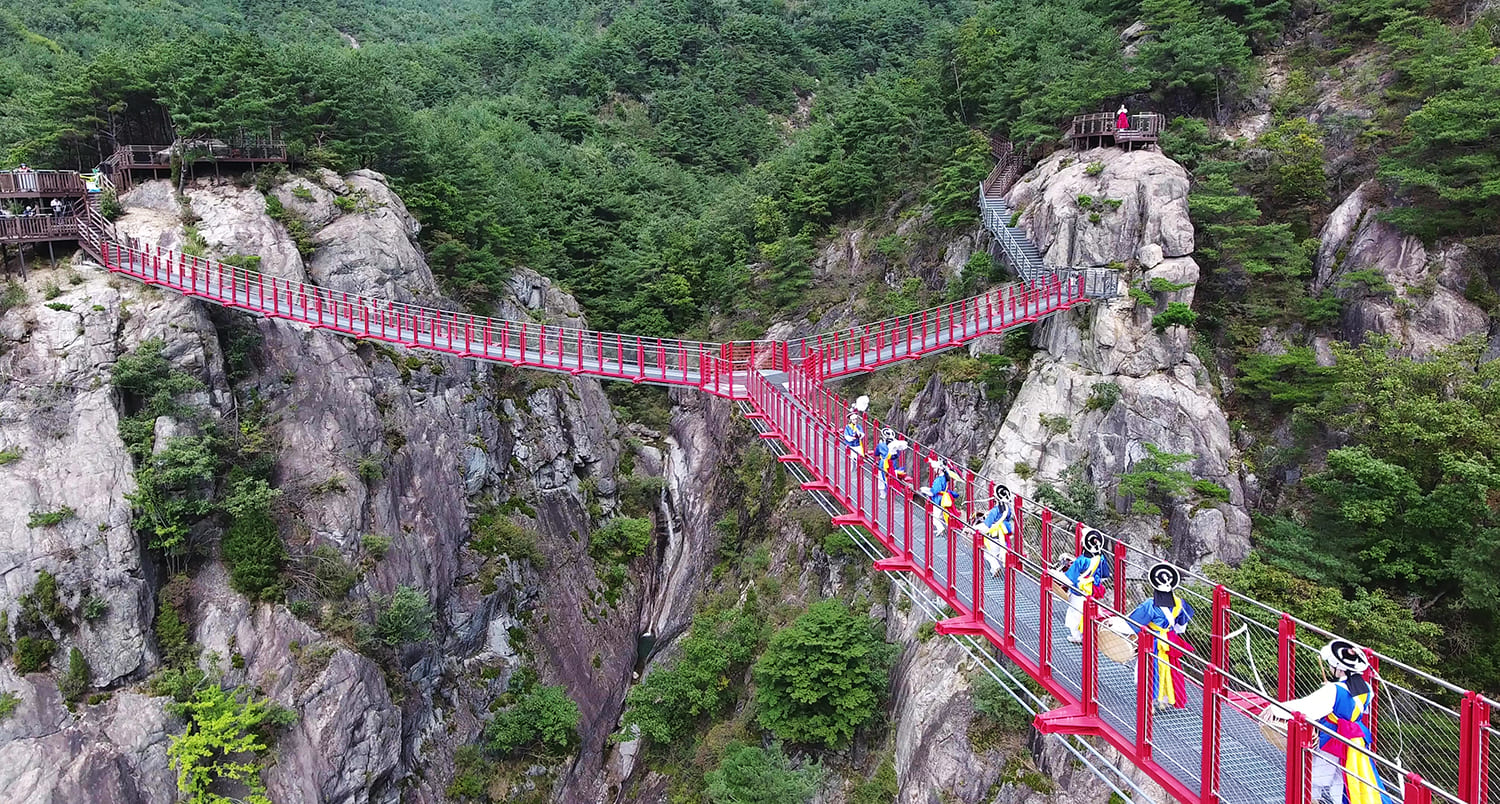 Y-Shaped Suspension Bridge, South Korea